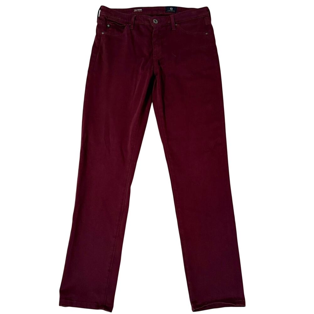 Adriano Goldschmied The Prima Burgundy Jeans, Size 27R